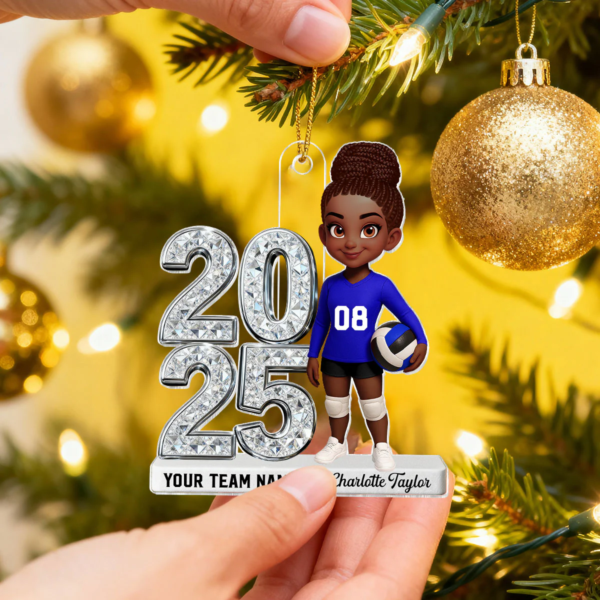 3D Shiny Effect Sport Player With Year - Personalized Acrylic Ornament - Gift For Daughter, Granddaughter, Son, Grandson - Image 14