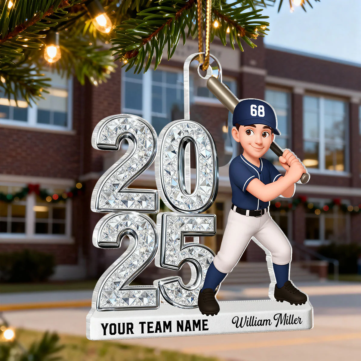 3D Shiny Effect Sport Player With Year - Personalized Acrylic Ornament - Gift For Daughter, Granddaughter, Son, Grandson - Image 6