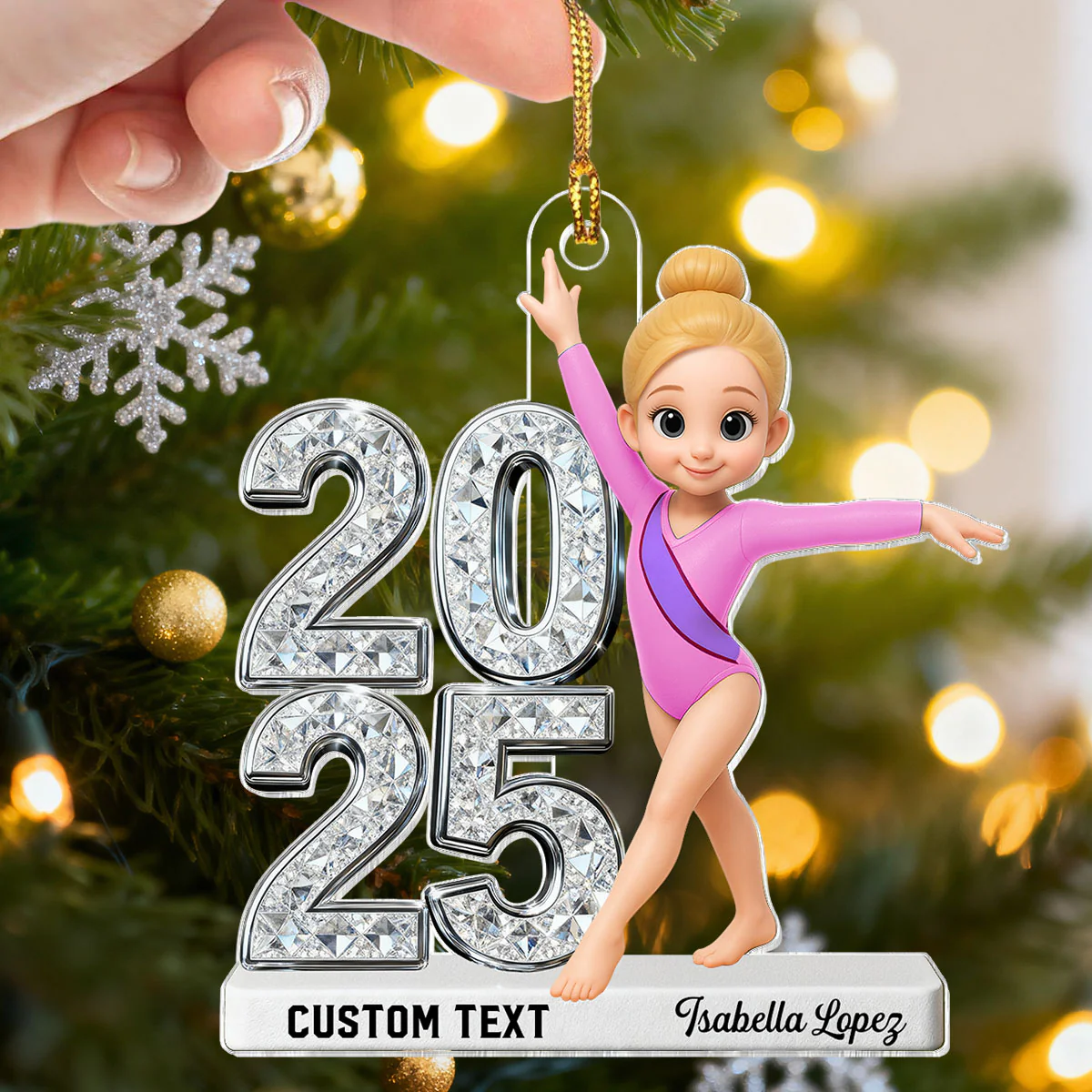 3D Shiny Effect Sport Player With Year - Personalized Acrylic Ornament - Gift For Daughter, Granddaughter, Son, Grandson - Image 7