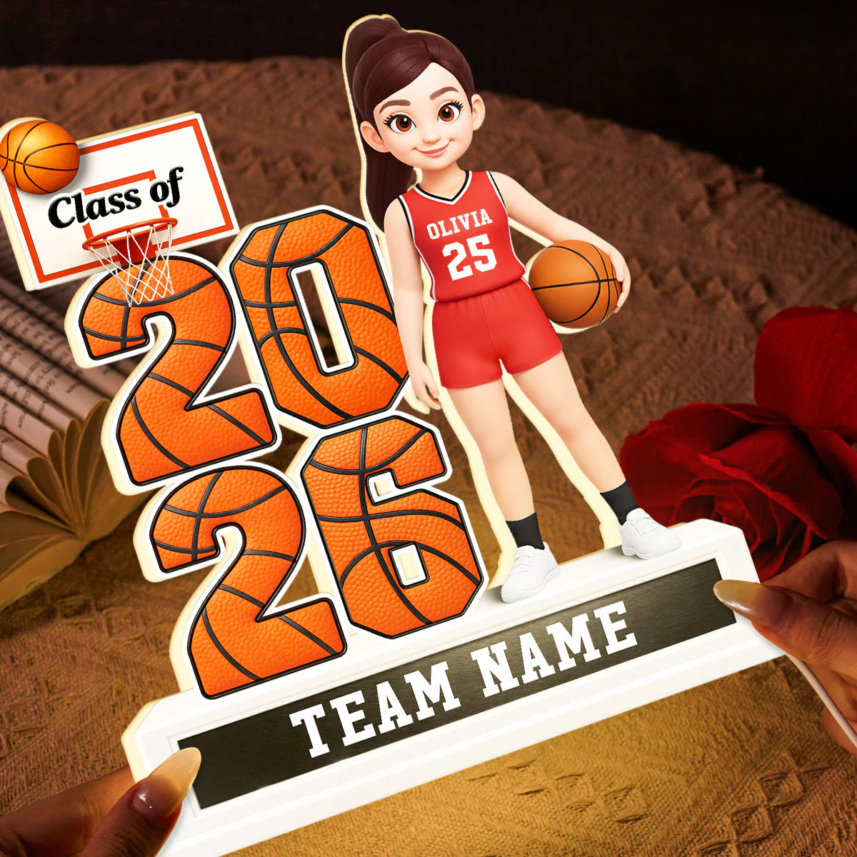 Basketball Senior Class Of 2026 2027 - Personalized Light Box - Graduation Gift For Son, Daughter - Image 13