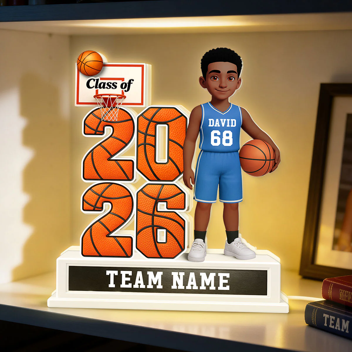 Basketball Senior Class Of 2026 2027 - Personalized Light Box - Graduation Gift For Son, Daughter - Image 16