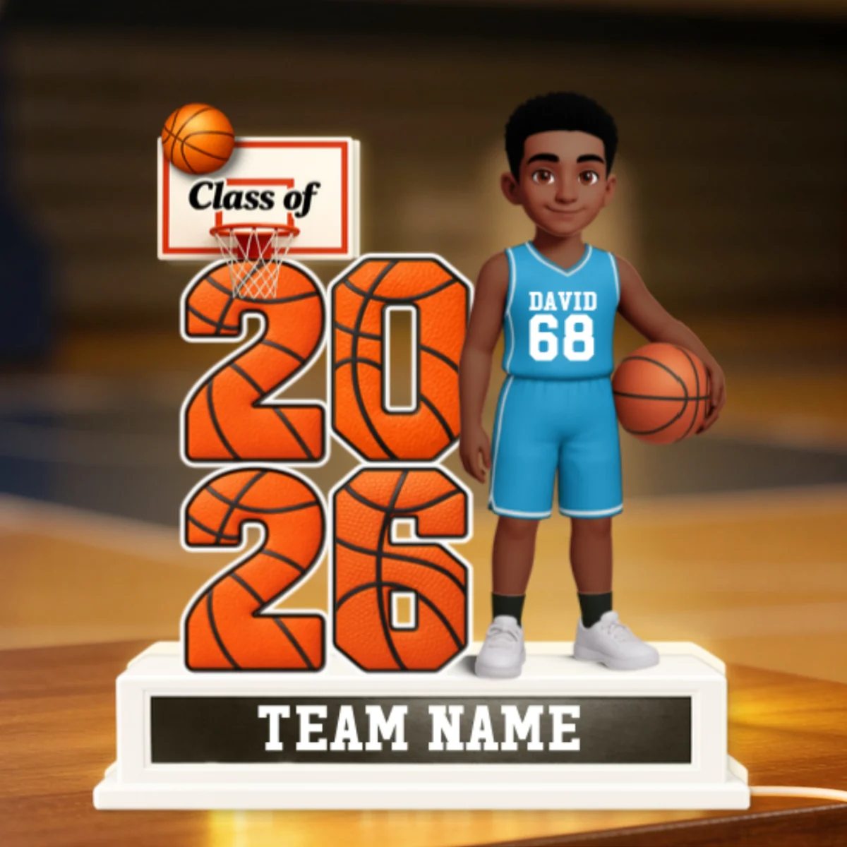 Basketball Senior Class Of 2026 2027 - Personalized Light Box - Graduation Gift For Son, Daughter - Image 17