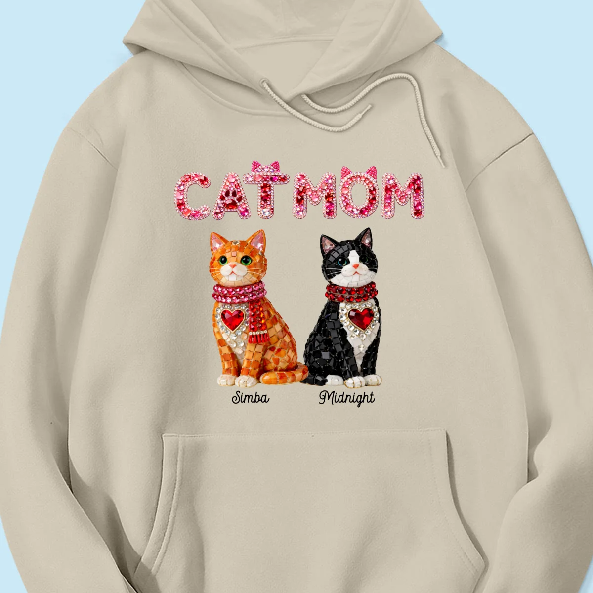 Cat Mom Shiny Pattern - Personalized Shirt - Unique Valentine's Day Gift for Cat Moms - Image 57