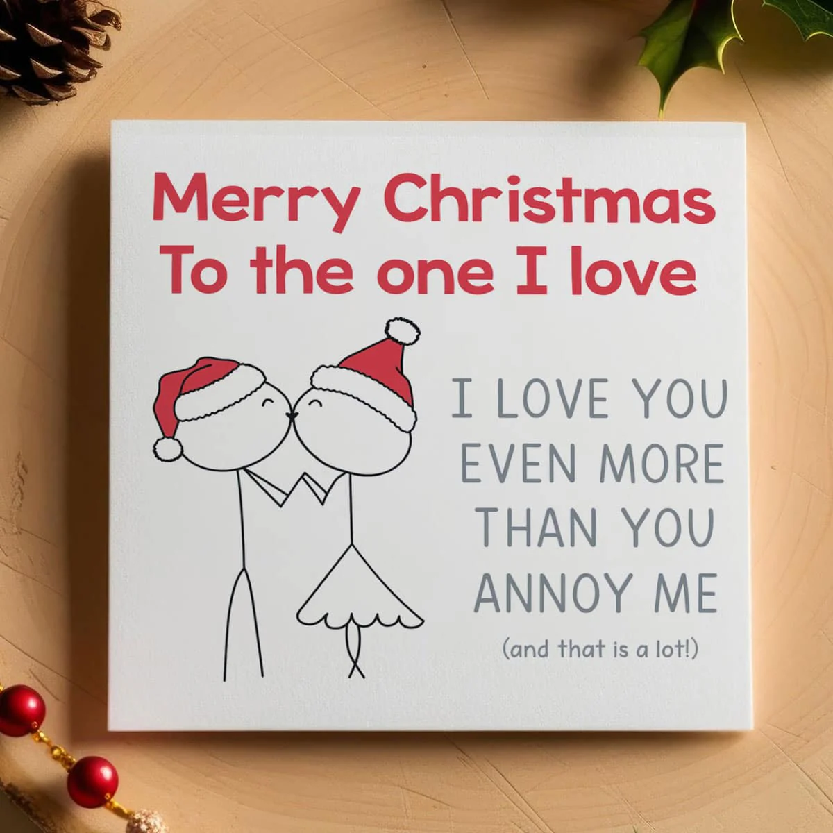 Christmas Biker Couple Card - Image 4