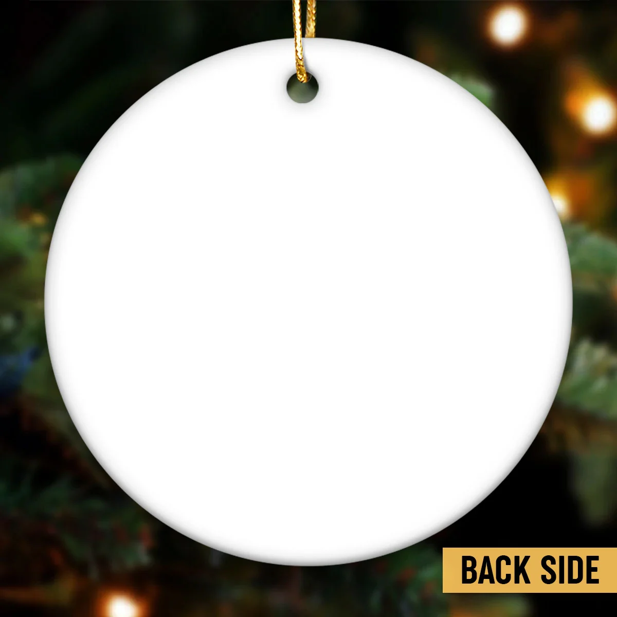 Christmas Red Tone Funny Besties - Personalized Ceramic Ornament - Gift For Best Friends - Image 8