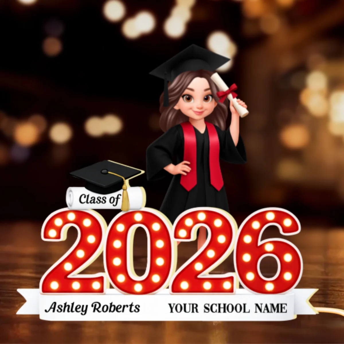 Congratulation Class Of Graduation Senior - Personalized Light Box - Gift For Graduation Day, Graduation Gift, Keepsake - Image 11