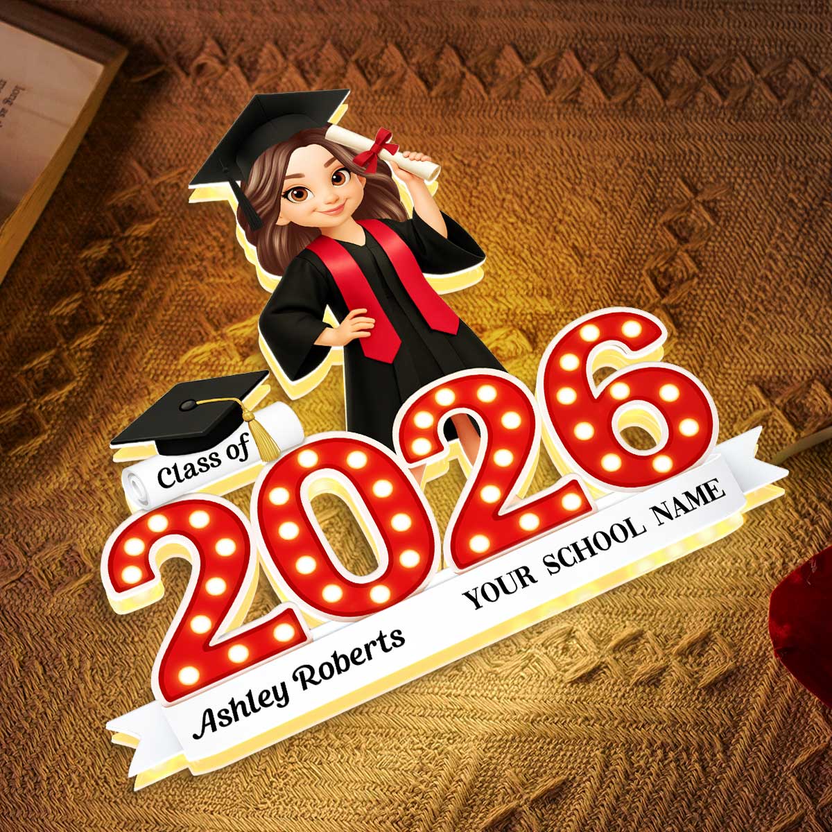 Congratulation Class Of Graduation Senior - Personalized Light Box - Gift For Graduation Day, Graduation Gift, Keepsake - Image 4