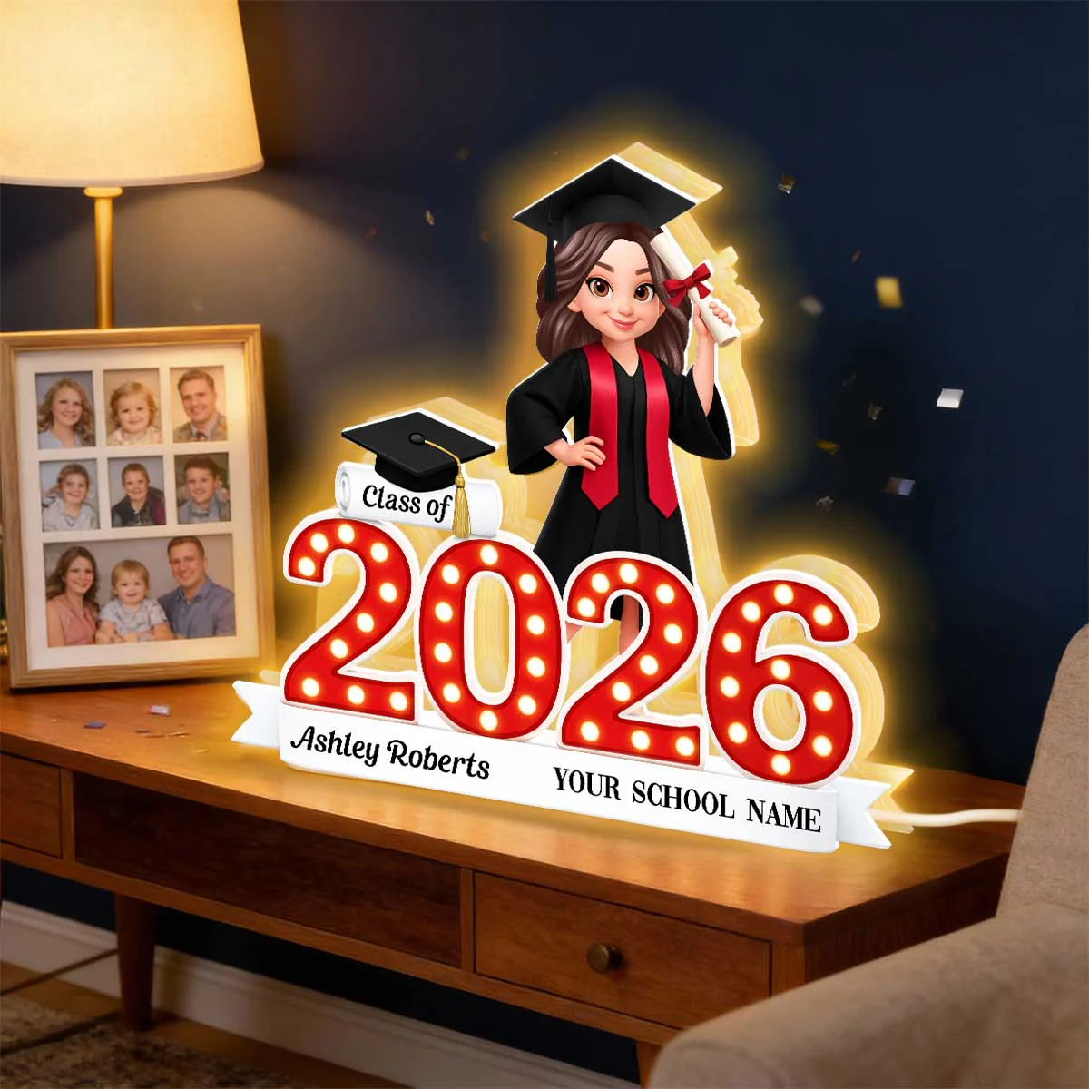 Congratulation Class Of Graduation Senior - Personalized Light Box - Gift For Graduation Day, Graduation Gift, Keepsake - Image 8