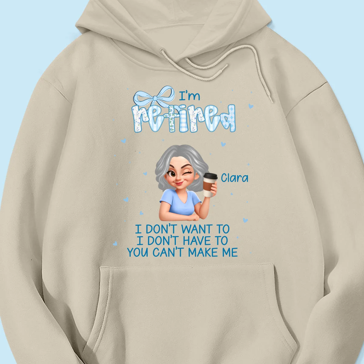 Coquette I'm Retired You Can't Make Me - Personalized Shirt - Retirement Gift - Image 26