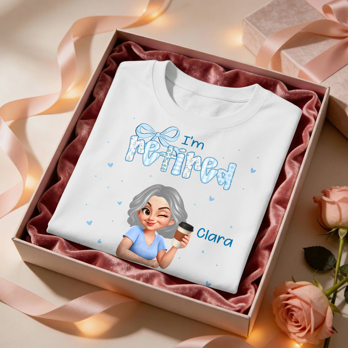 Coquette I'm Retired You Can't Make Me - Personalized Shirt - Retirement Gift - Image 3