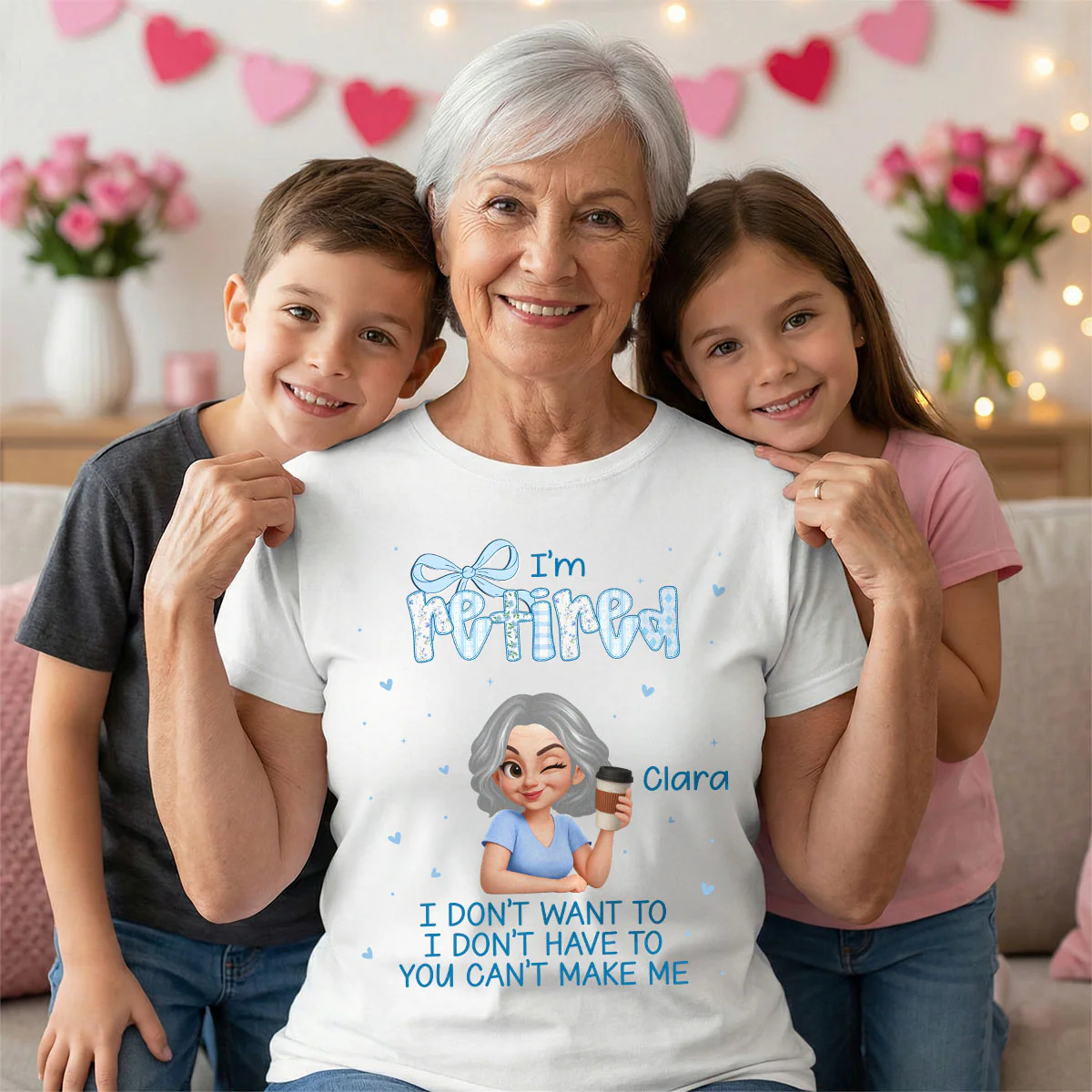 Coquette I'm Retired You Can't Make Me - Personalized Shirt - Retirement Gift - Image 4