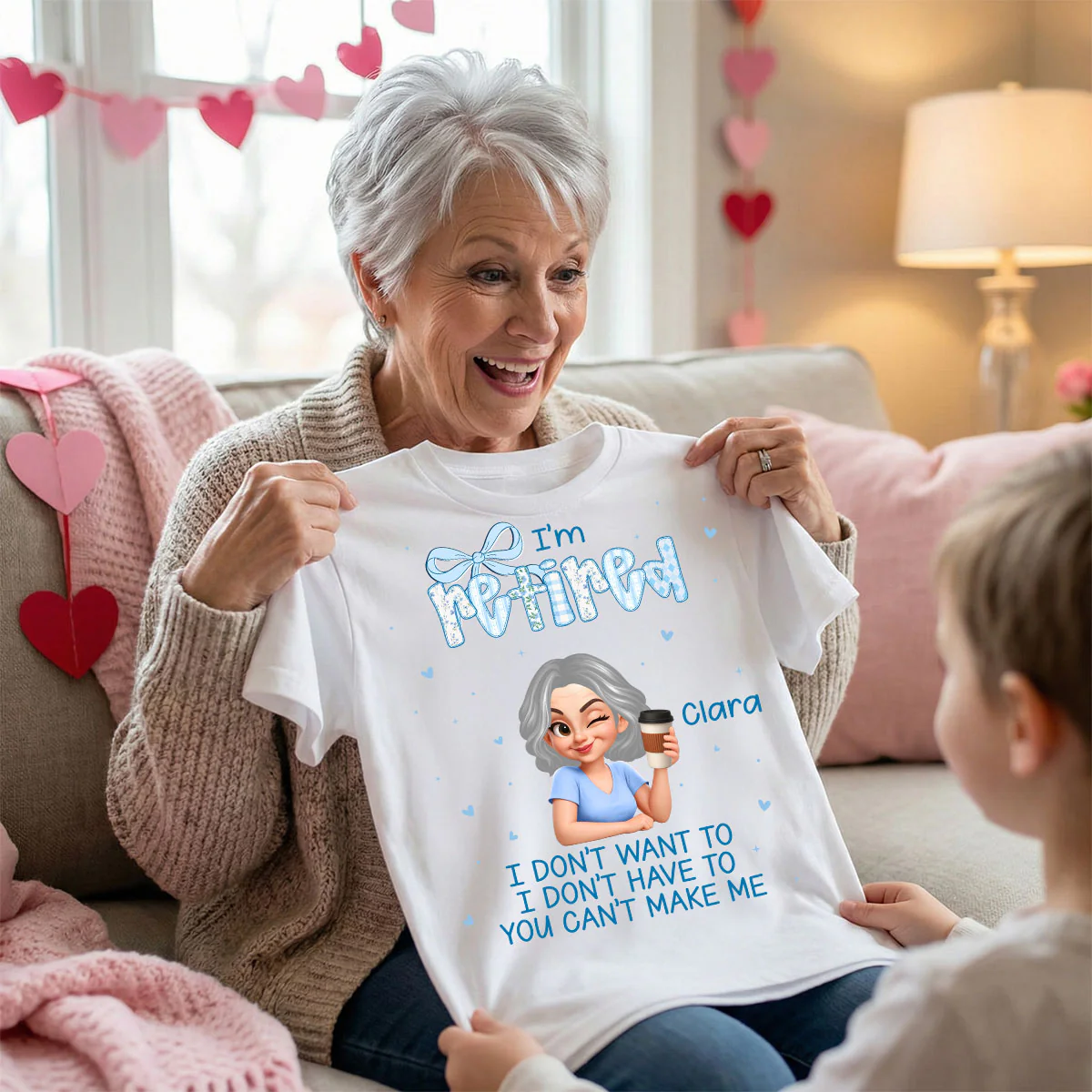 Coquette I'm Retired You Can't Make Me - Personalized Shirt - Retirement Gift - Image 6