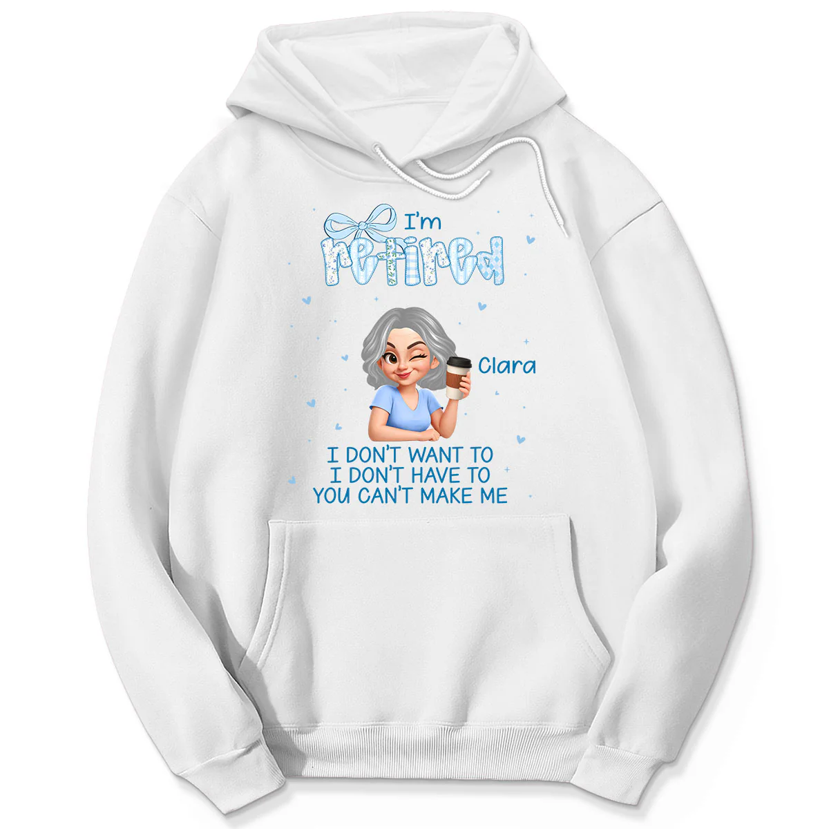 Coquette I'm Retired You Can't Make Me - Personalized Shirt - Retirement Gift - Image 9