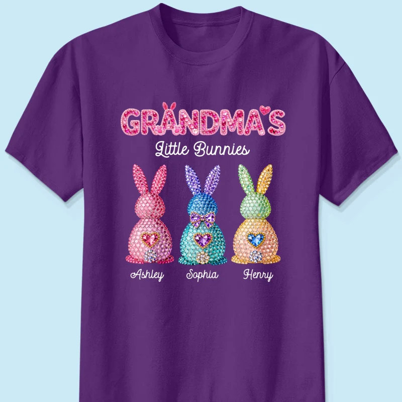Grandma's Little Bunnies Easter - Personalized Shirt - Sentimental Gift for Grandma - Image 11