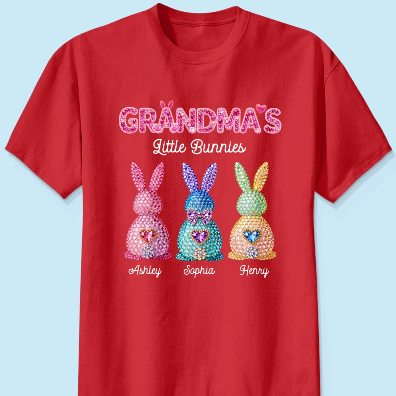 Grandma's Little Bunnies Easter - Personalized Shirt - Sentimental Gift for Grandma - Image 14