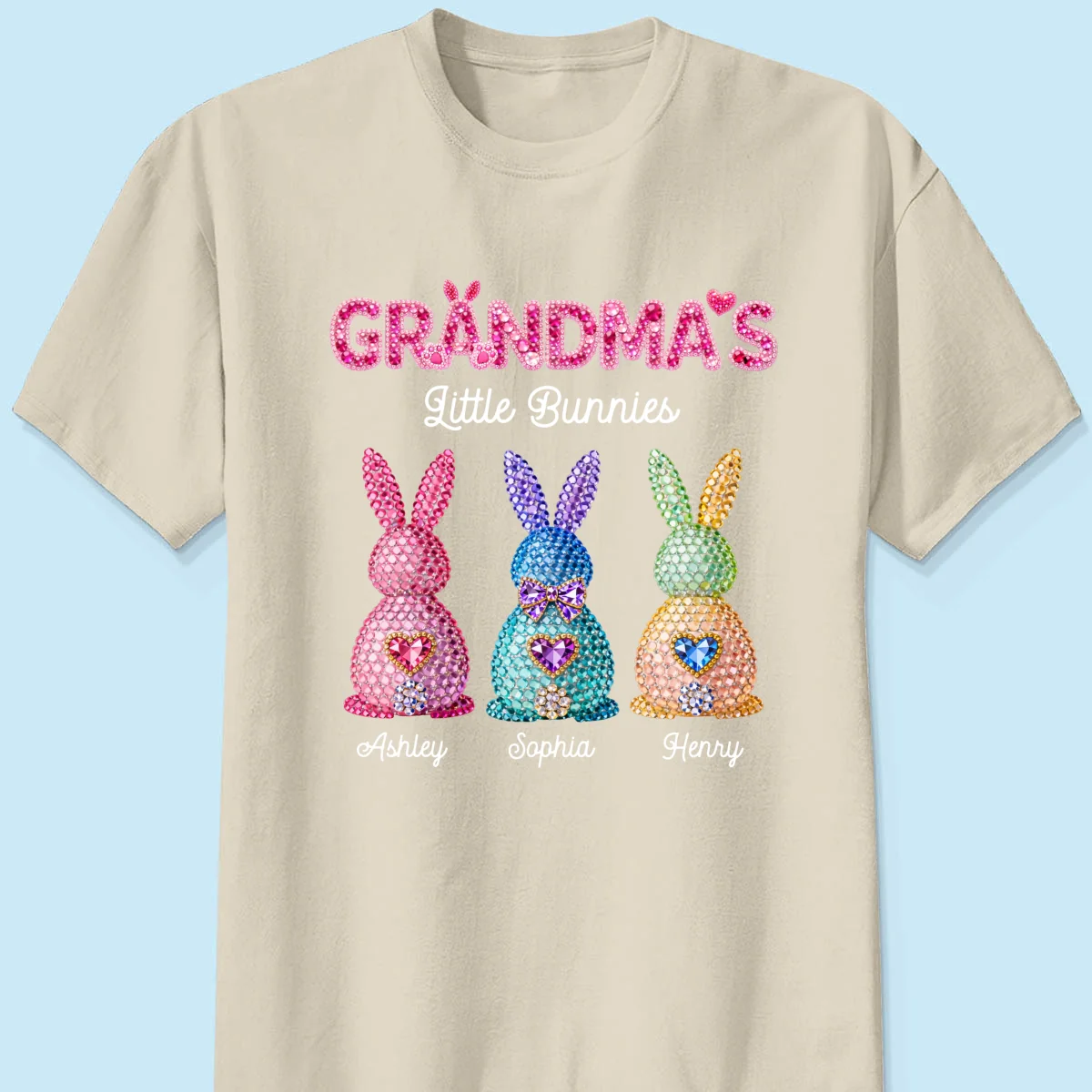 Grandma's Little Bunnies Easter - Personalized Shirt - Sentimental Gift for Grandma - Image 17