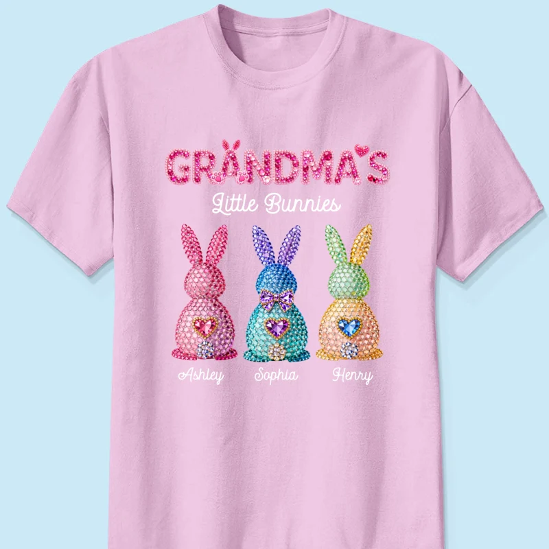 Grandma's Little Bunnies Easter - Personalized Shirt - Sentimental Gift for Grandma - Image 20