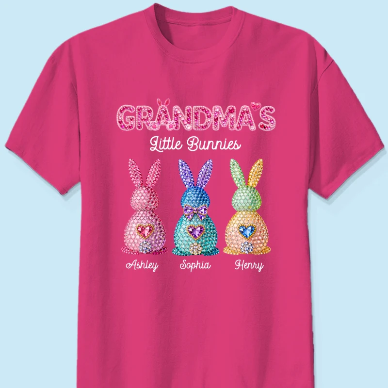 Grandma's Little Bunnies Easter - Personalized Shirt - Sentimental Gift for Grandma - Image 24