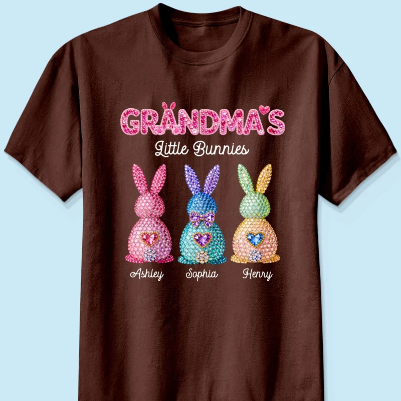 Grandma's Little Bunnies Easter - Personalized Shirt - Sentimental Gift for Grandma - Image 25