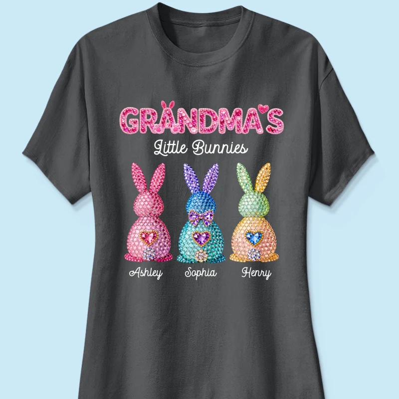 Grandma's Little Bunnies Easter - Personalized Shirt - Sentimental Gift for Grandma - Image 29