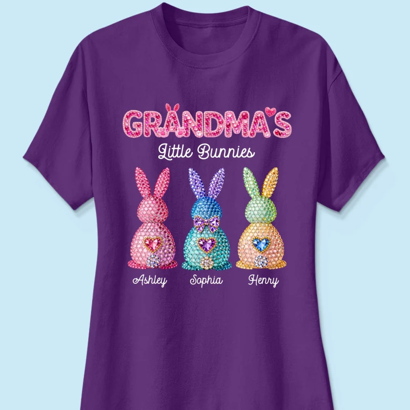 Grandma's Little Bunnies Easter - Personalized Shirt - Sentimental Gift for Grandma - Image 30