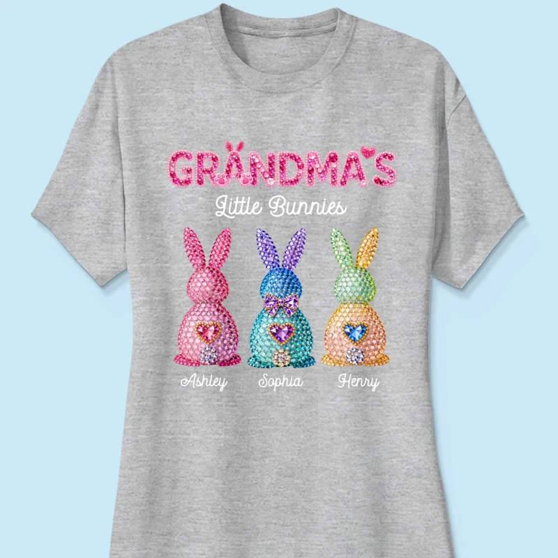Grandma's Little Bunnies Easter - Personalized Shirt - Sentimental Gift for Grandma - Image 36