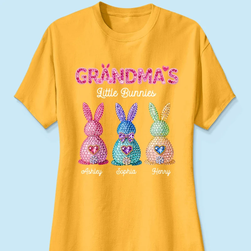 Grandma's Little Bunnies Easter - Personalized Shirt - Sentimental Gift for Grandma - Image 39