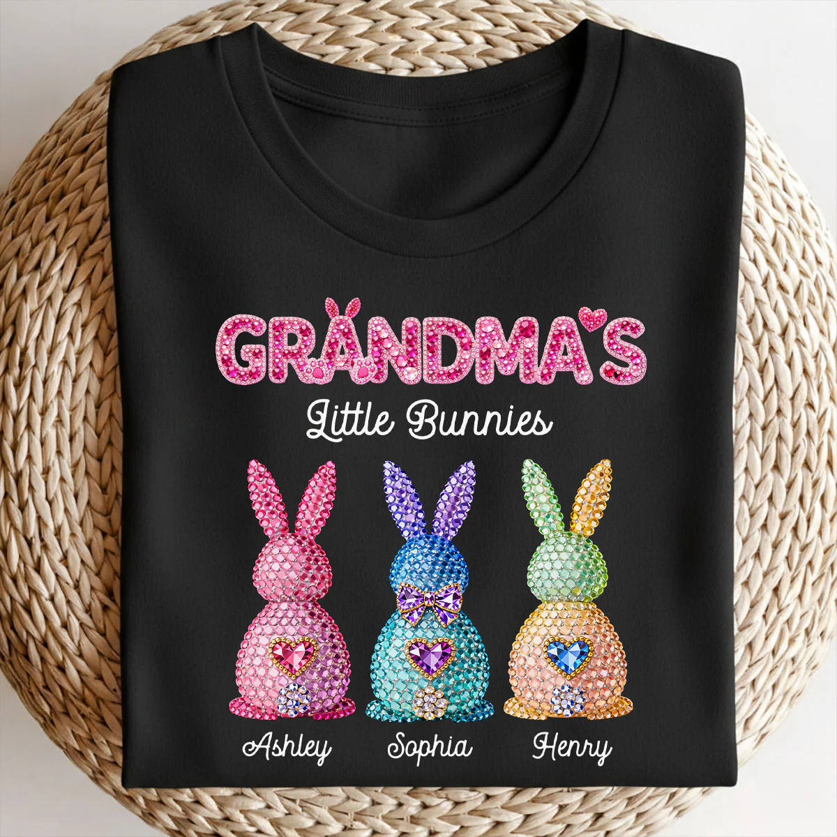Grandma's Little Bunnies Easter - Personalized Shirt - Sentimental Gift for Grandma - Image 5