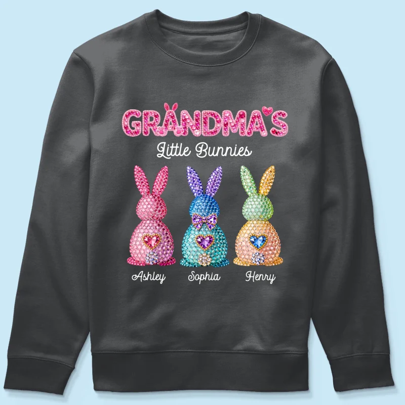 Grandma's Little Bunnies Easter - Personalized Shirt - Sentimental Gift for Grandma - Image 59