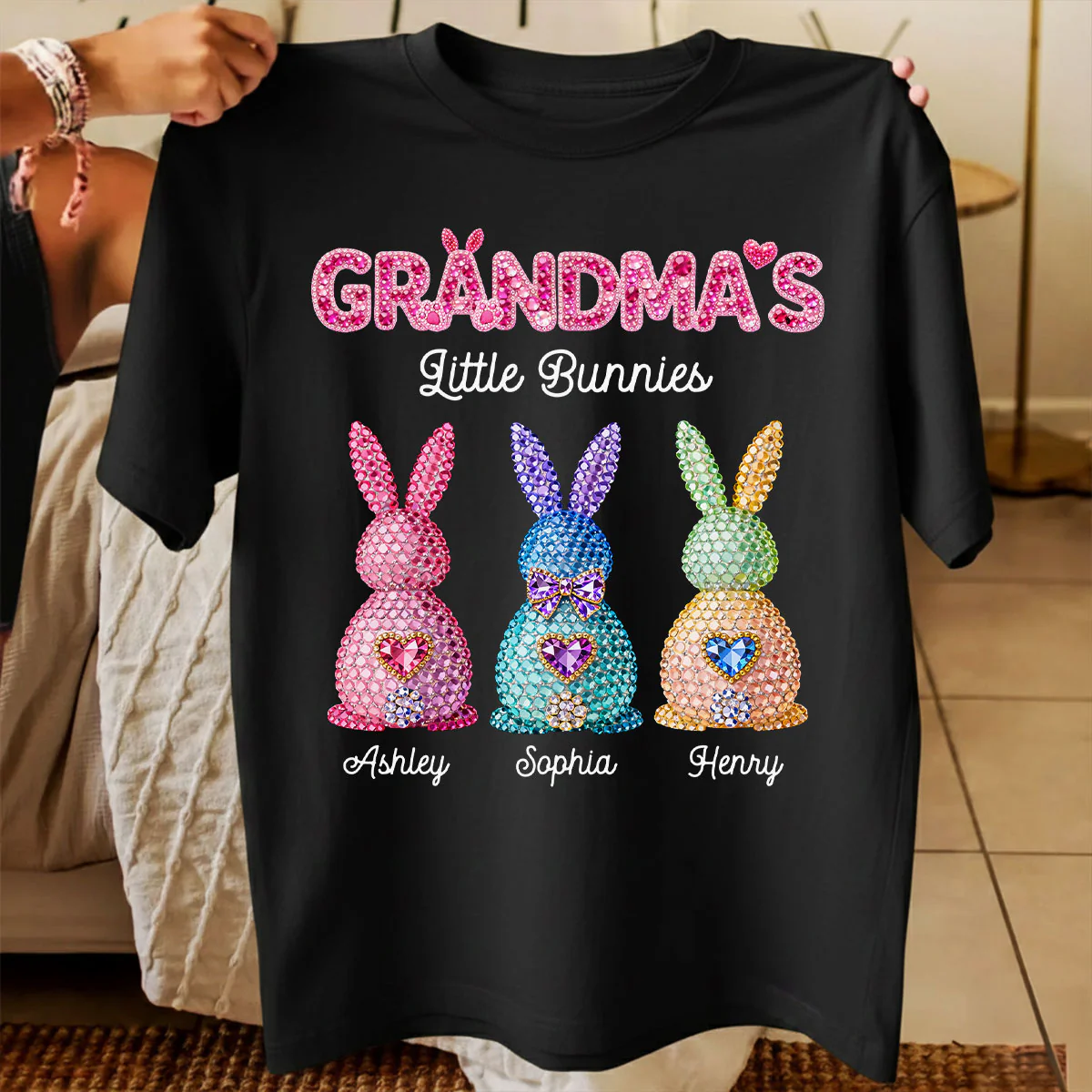 Grandma's Little Bunnies Easter - Personalized Shirt - Sentimental Gift for Grandma - Image 6