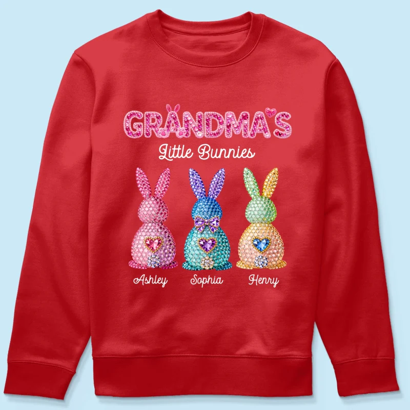 Grandma's Little Bunnies Easter - Personalized Shirt - Sentimental Gift for Grandma - Image 62