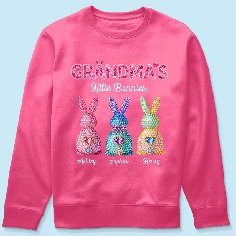 Grandma's Little Bunnies Easter - Personalized Shirt - Sentimental Gift for Grandma - Image 69
