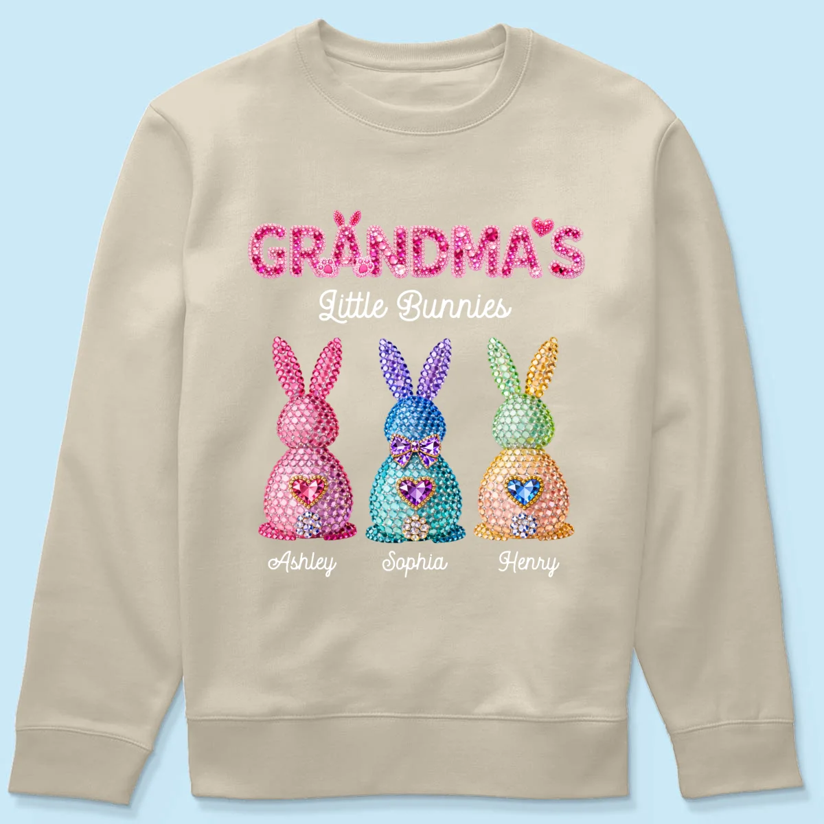 Grandma's Little Bunnies Easter - Personalized Shirt - Sentimental Gift for Grandma - Image 70