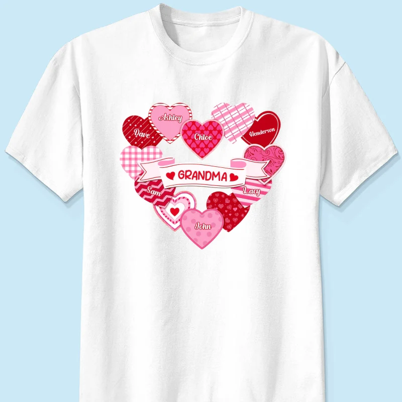Grandma's Sweethearts Coquette Valentine's Day - Personalized Shirt - Image 11