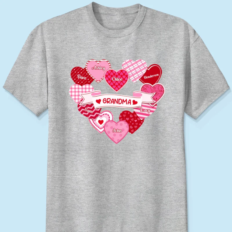 Grandma's Sweethearts Coquette Valentine's Day - Personalized Shirt - Image 12
