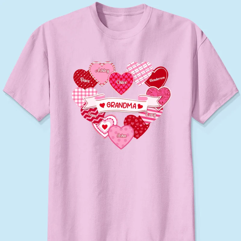 Grandma's Sweethearts Coquette Valentine's Day - Personalized Shirt - Image 13