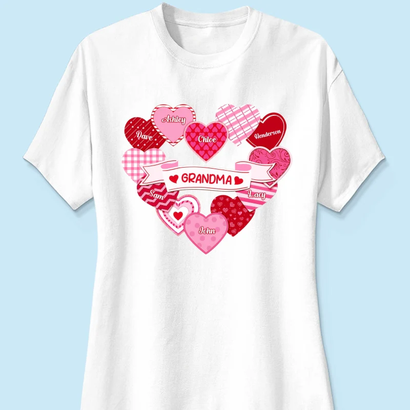 Grandma's Sweethearts Coquette Valentine's Day - Personalized Shirt - Image 15