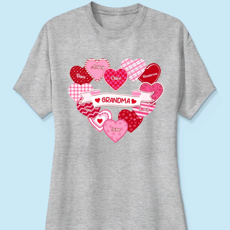 Grandma's Sweethearts Coquette Valentine's Day - Personalized Shirt - Image 16