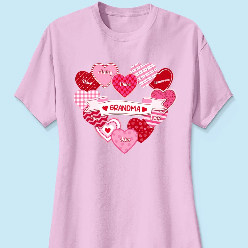 Grandma's Sweethearts Coquette Valentine's Day - Personalized Shirt - Image 17