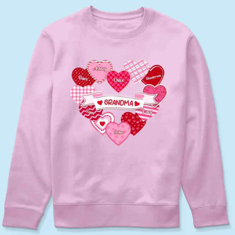 Grandma's Sweethearts Coquette Valentine's Day - Personalized Shirt - Image 21