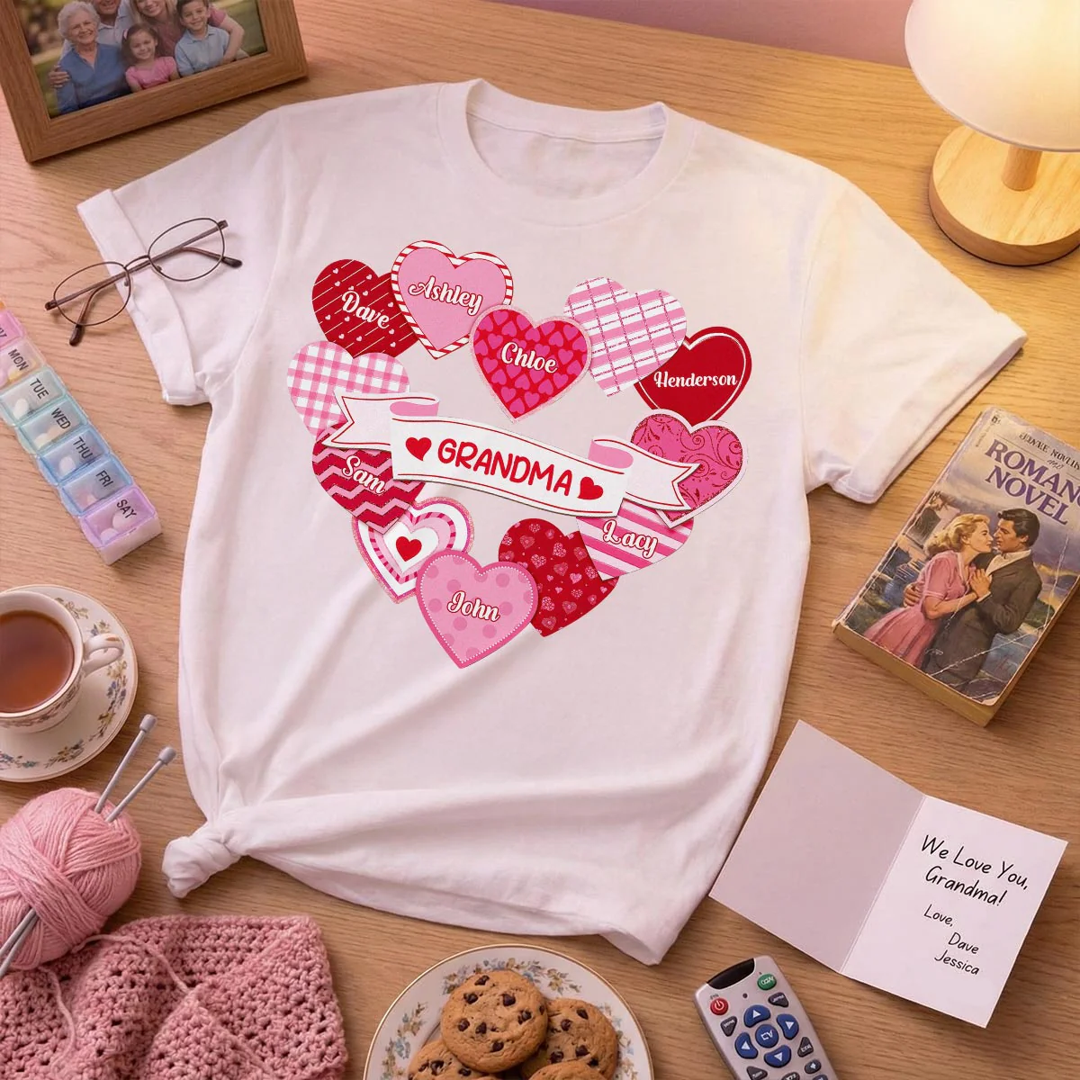 Grandma's Sweethearts Coquette Valentine's Day - Personalized Shirt - Image 6