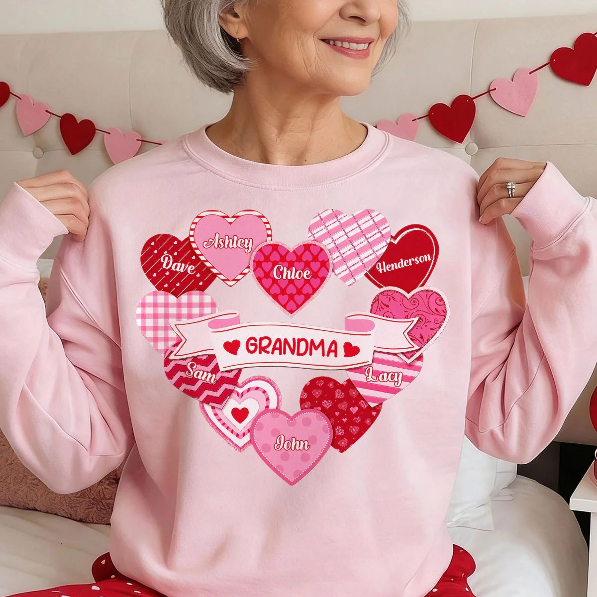 Grandma's Sweethearts Coquette Valentine's Day - Personalized Shirt - Image 7