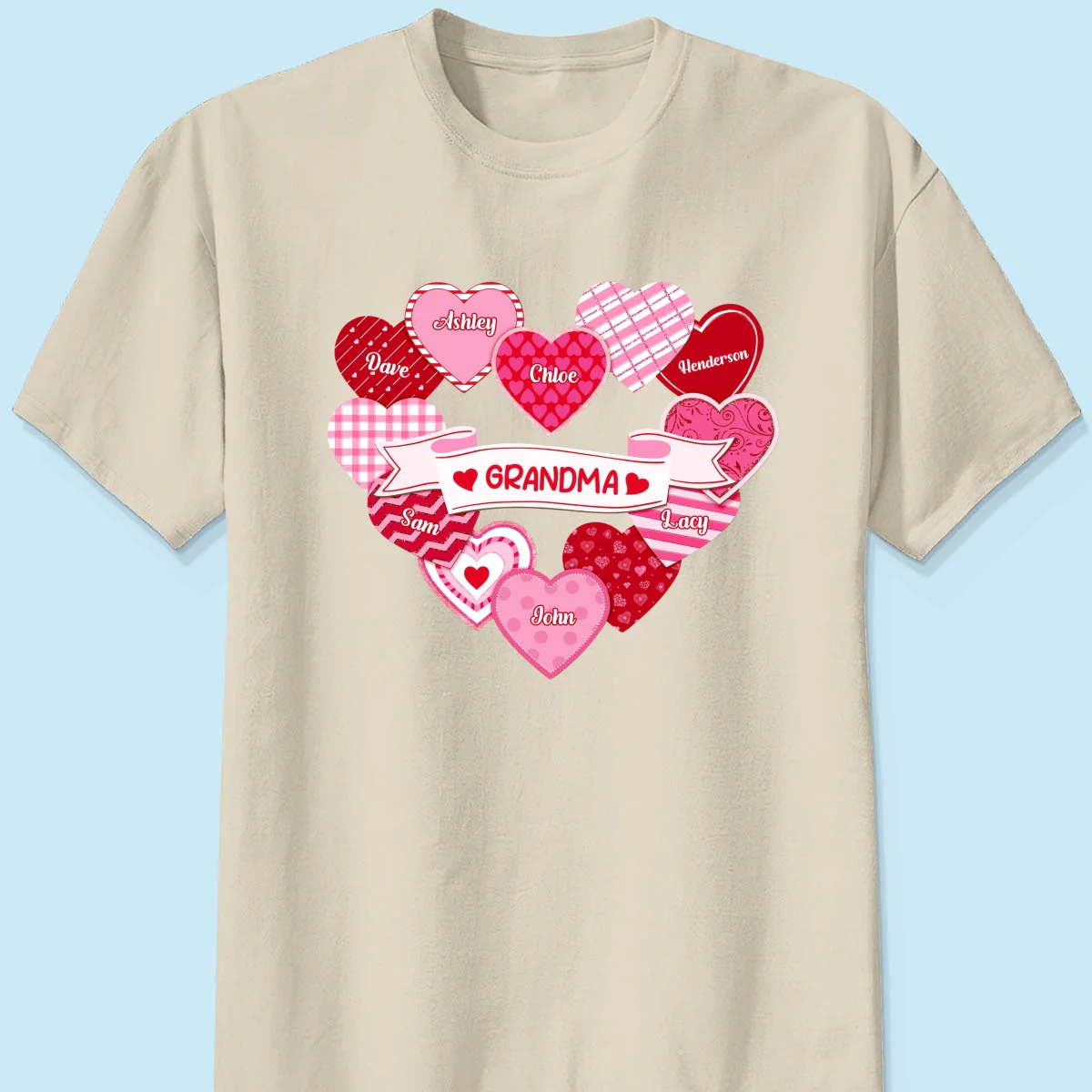Grandma's Sweethearts Coquette Valentine's Day - Personalized Shirt - Image 9