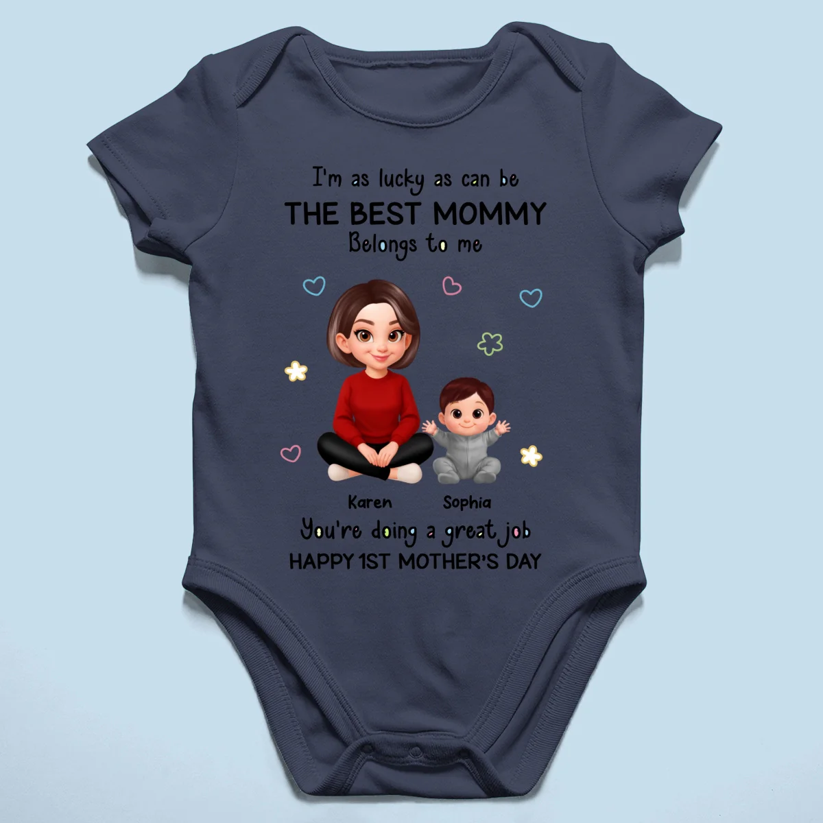I Am Lucky As Can Be The Best Mommy - Personalized Baby Onesie - First Mother's Day Baby Gift - Image 14