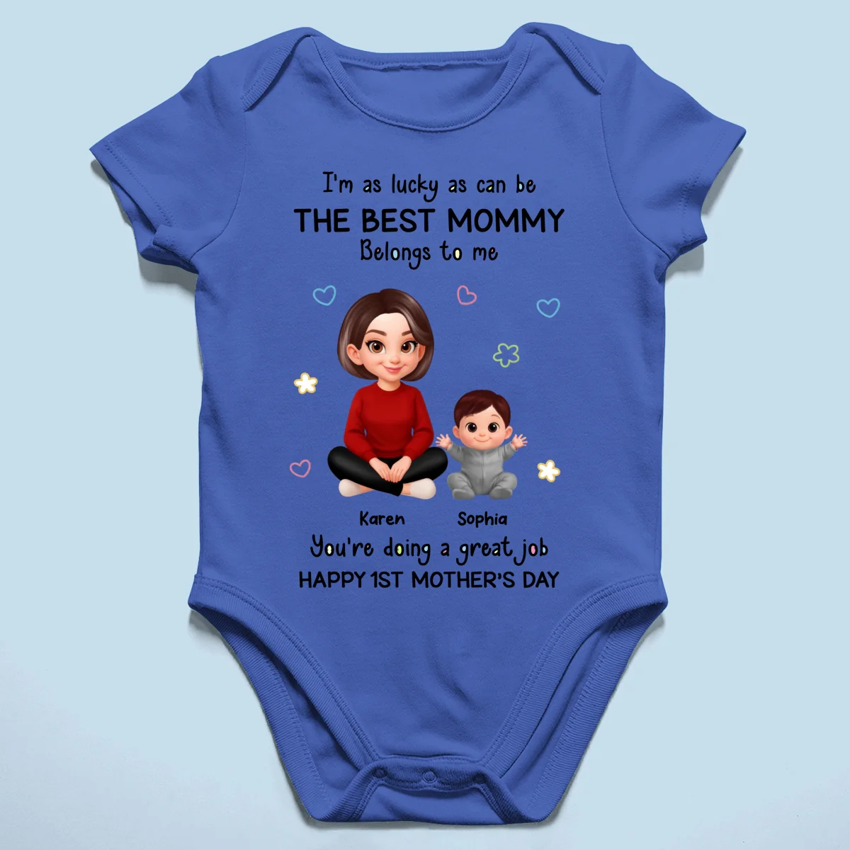 I Am Lucky As Can Be The Best Mommy - Personalized Baby Onesie - First Mother's Day Baby Gift - Image 16