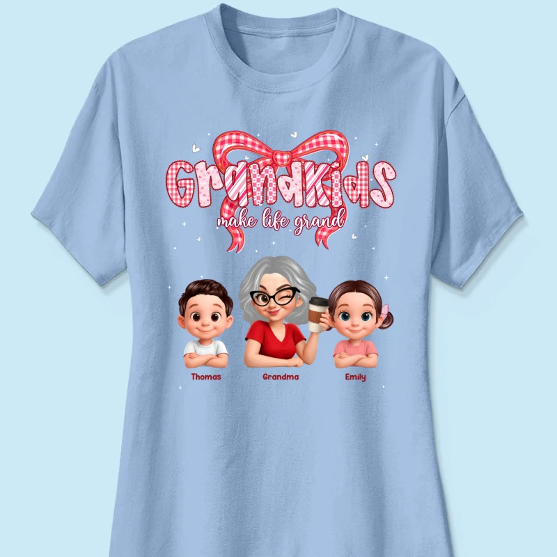 Valentine's Day Grandma Grandkids Make Life Grand - Personalized Shirt - Valentine's Day Gift For Grandma - Image 39