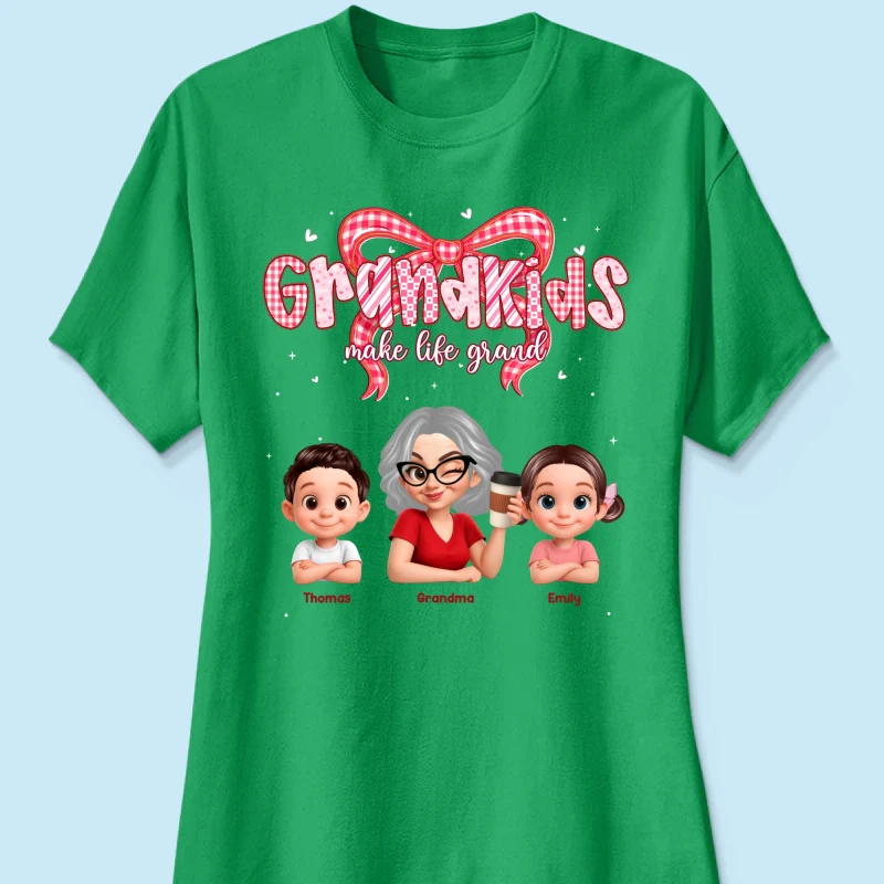 Valentine's Day Grandma Grandkids Make Life Grand - Personalized Shirt - Valentine's Day Gift For Grandma - Image 41