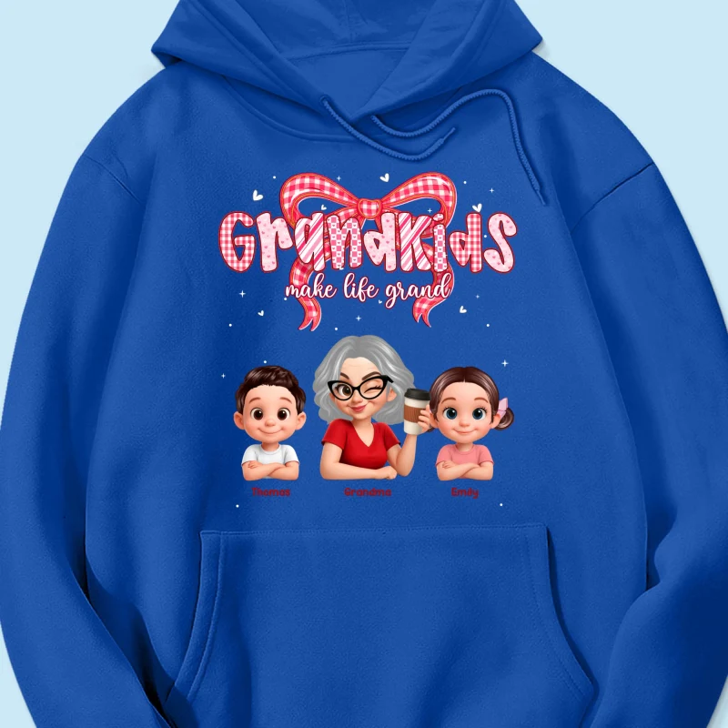 Valentine's Day Grandma Grandkids Make Life Grand - Personalized Shirt - Valentine's Day Gift For Grandma - Image 61