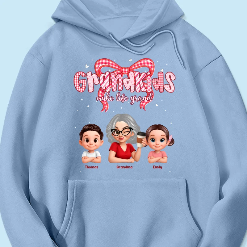 Valentine's Day Grandma Grandkids Make Life Grand - Personalized Shirt - Valentine's Day Gift For Grandma - Image 67