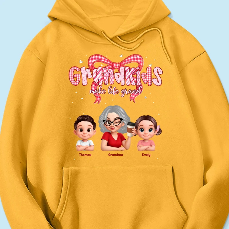 Valentine's Day Grandma Grandkids Make Life Grand - Personalized Shirt - Valentine's Day Gift For Grandma - Image 68